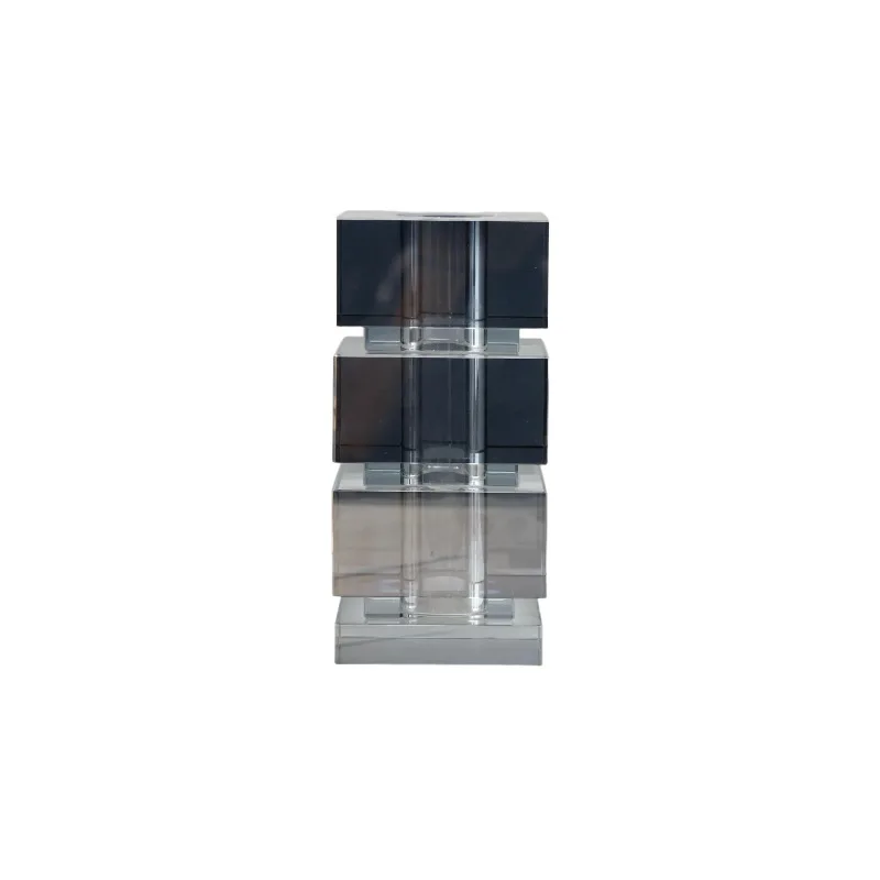 

Modern simple crystal square stacked vase decorative ornament living room bedroom TV cabinet soft home crafts