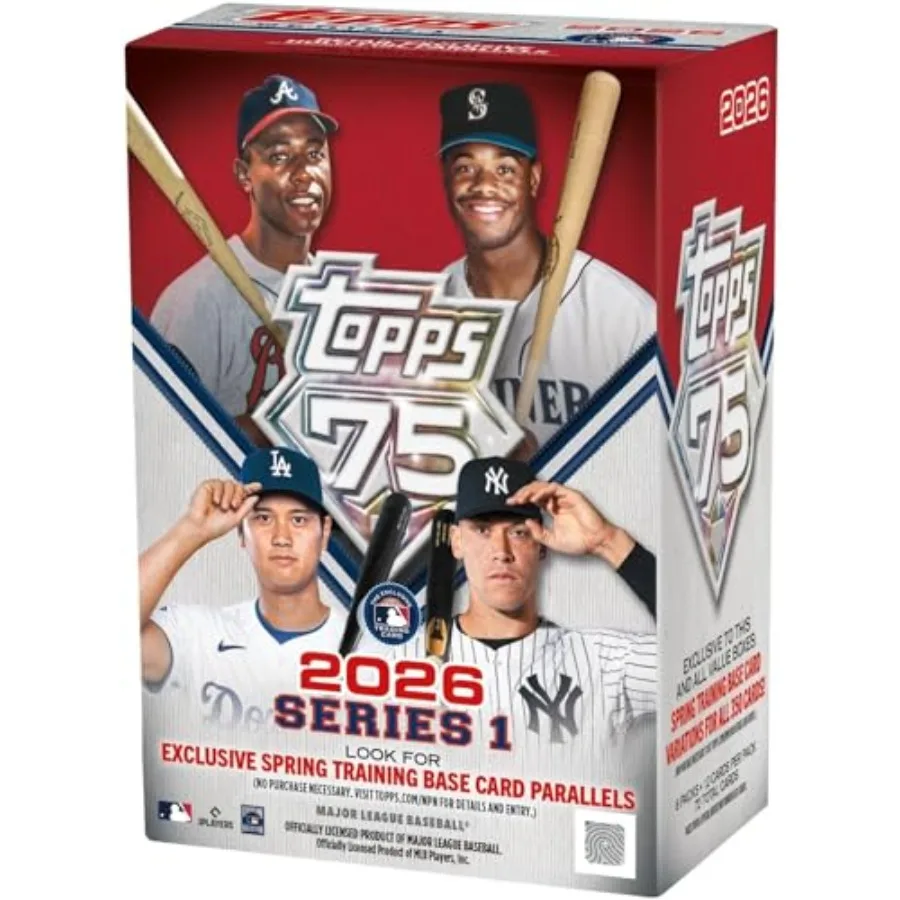 

2026 Baseball Series 1 Blaster Box of Packs with Possible Retail Exclusive Holo Foil Parallels and Blaster Exclusive Spring Tra