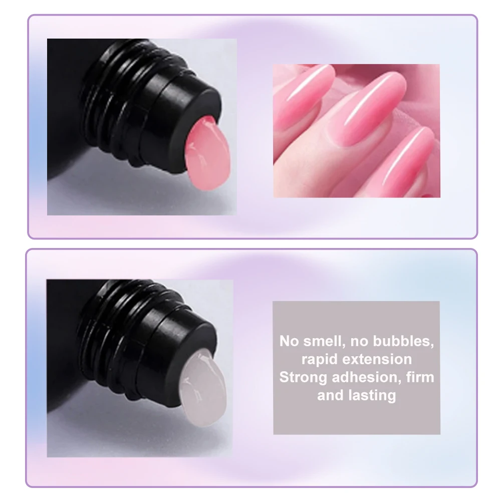 LIMEGIRL 8ml Gel Nail Polish Kit with UV Nail Lamp Electric Nail Drill UV Soaking Gel Base and Top Coat Gel Polish Nail Tool Kit gallery 5