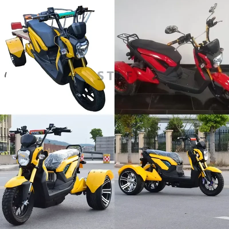 STROVAN 1000W 1500W 60V Fashion Removable Battery Good Quality Powerful Three Wheel 3- Wheel Electric Tricycle Scooter Trike