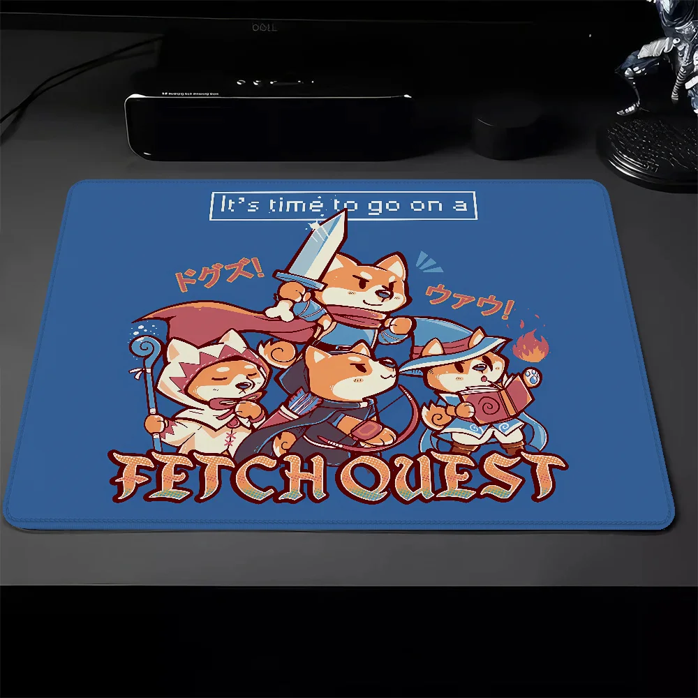 Laumango TIME TO GO ON A FETCH QUEST Mouse Pad mousepad