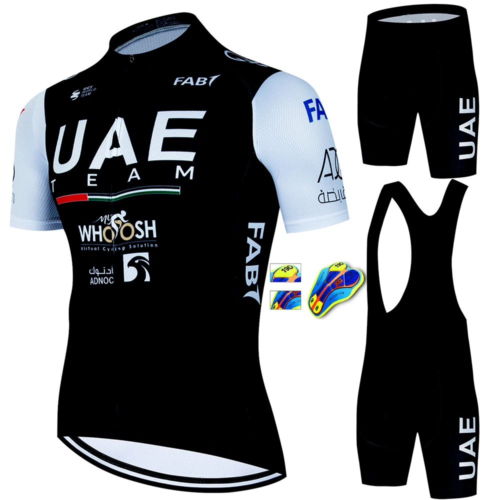 

UAE Men's Cycling Jersey Man Short Mtb Man Bicycle Uniform Mens Cycling Clothes Road Bike Jerseys Sports Sets for Men Clothing