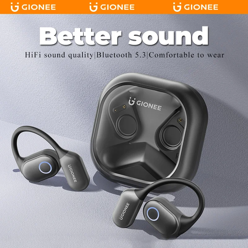 Gionee S002 Open Bluetooth Earphones OWS  Bone Conduction Wireless Headphones Sports Earbuds with Mic Waterproof