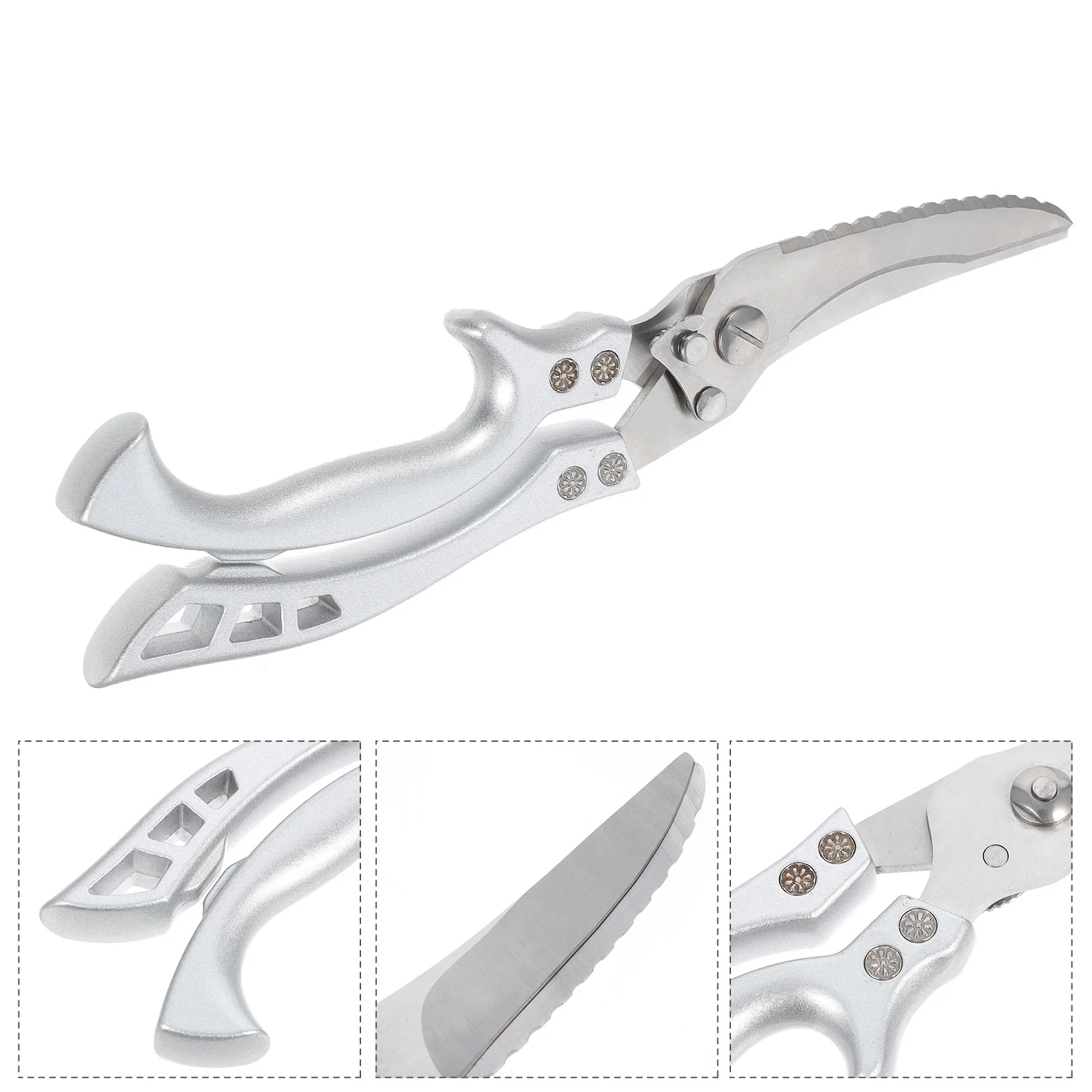 

Cleaning Scissors Chicken Bone Meat Shears Cutting Stainless Steel Kitchen for BBQ Heavy Duty