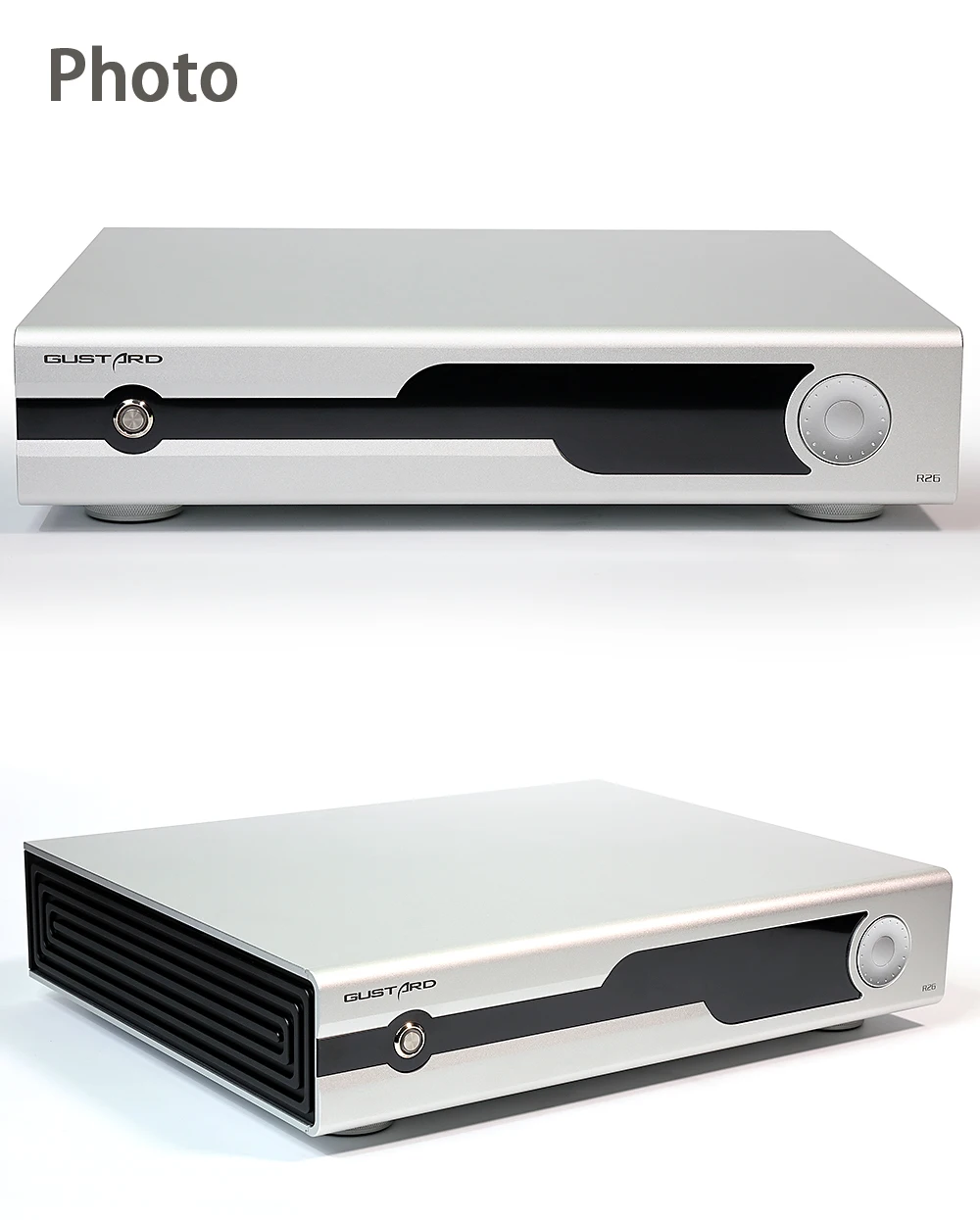جهاز فك ترميز GUSTARD R26 المنفصل R2R مع جهاز غاسل/المجد PCM768&DSD512 بلوتوث XMOS XU216 جهاز فك ترميز الصوت عالي الأداء
