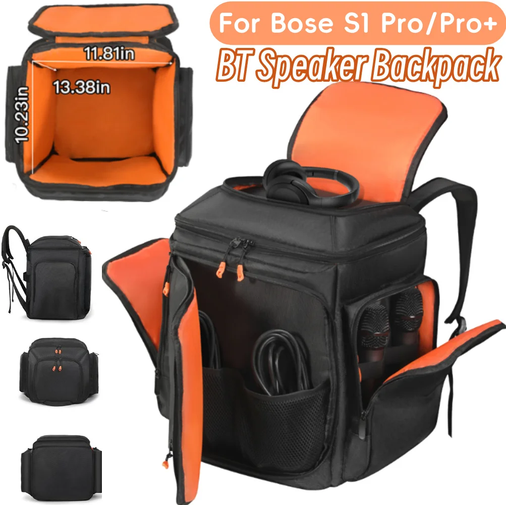Für BOSE S1 Pro/Pro+ Lautsprecher-Rucksack, tragbarer Aufbewahrungsrucksack, kratzfeste Schutztasche, Reise-Audio-Tragetasche