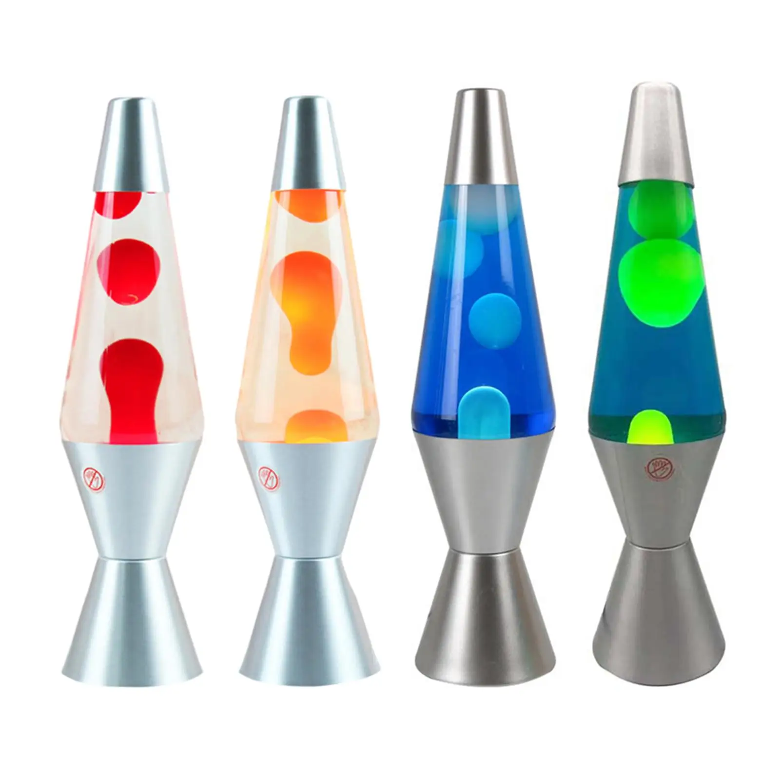 

36cm Cone Liquid Lamp Night Light W/ Aluminium Alloy Base for Party Kid Bedside Lamp Living Room Bedroom Decor