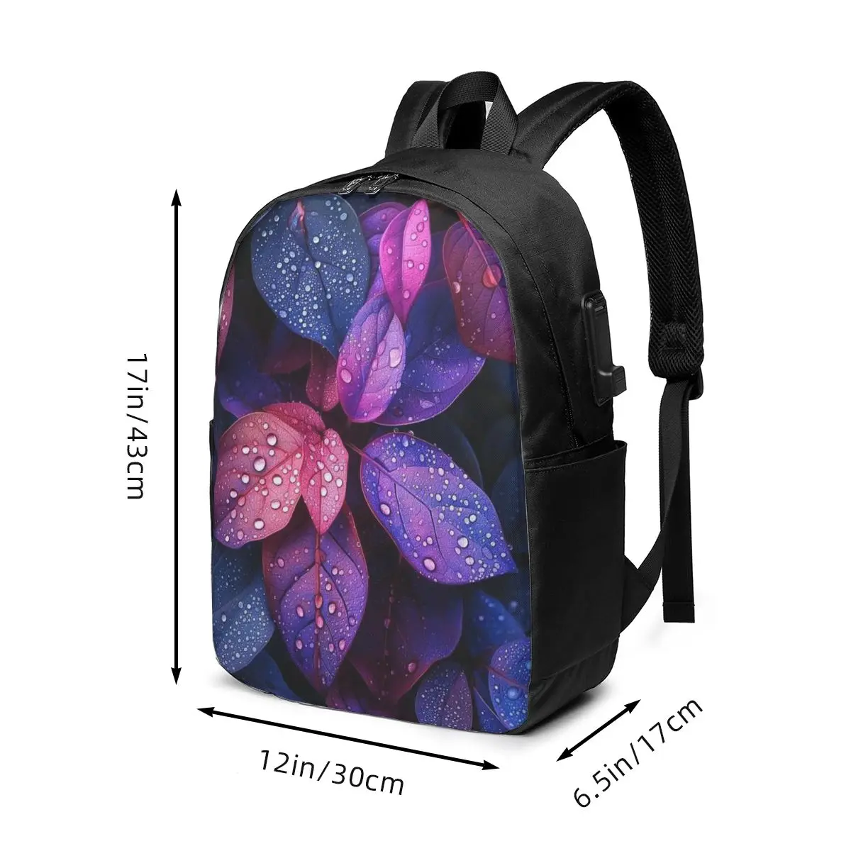 Vibrant Leaf Vintage Design Backpack Travel Notebook Bag Computer College Student School Bag Laptop Shoulder Bags for Men Women