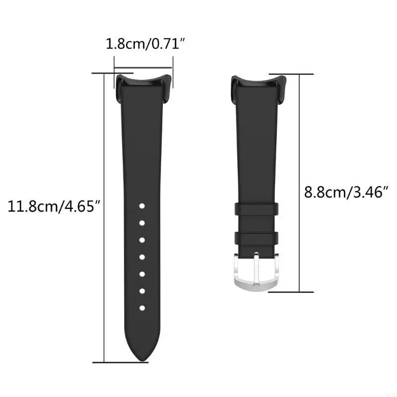 حزام جلد ناعم لـ Mi-Band 8 حزام الساعة الذكية سوار معصم رياضي