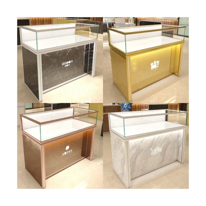 

Customized product、customized storage top display stand and tray led mini spot lamp jewelry cabinet furniture showcase counter f