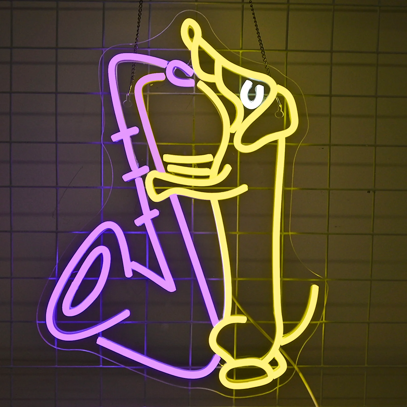 

Dog Play Jazz Neon Sign Saxophone Led Light For Wall Decor Dimmable Room Decoraiton For Music Party Bedroom Club Creative Logo