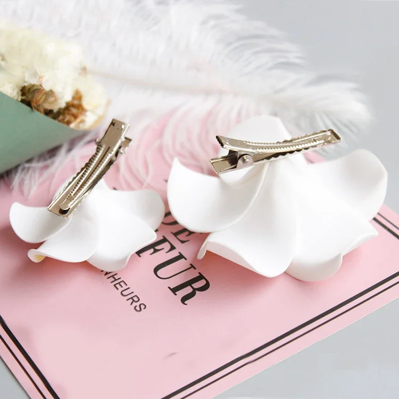 다채로운 열대 꽃 활기찬 세련된 트렌디 내구성 해변 헤어 클립, 하와이 헤어 액세서리, 여름 패션 트렌드