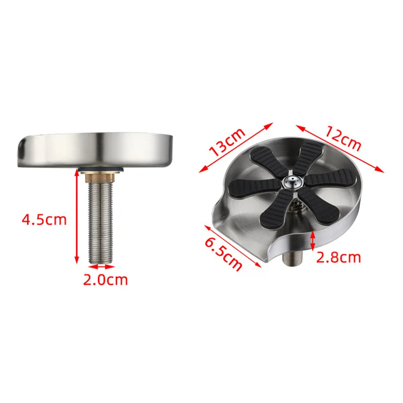 Glass Rinser Cleaning Stainless Steel Automatic Cup Washer Faucet for Kitchen Sink