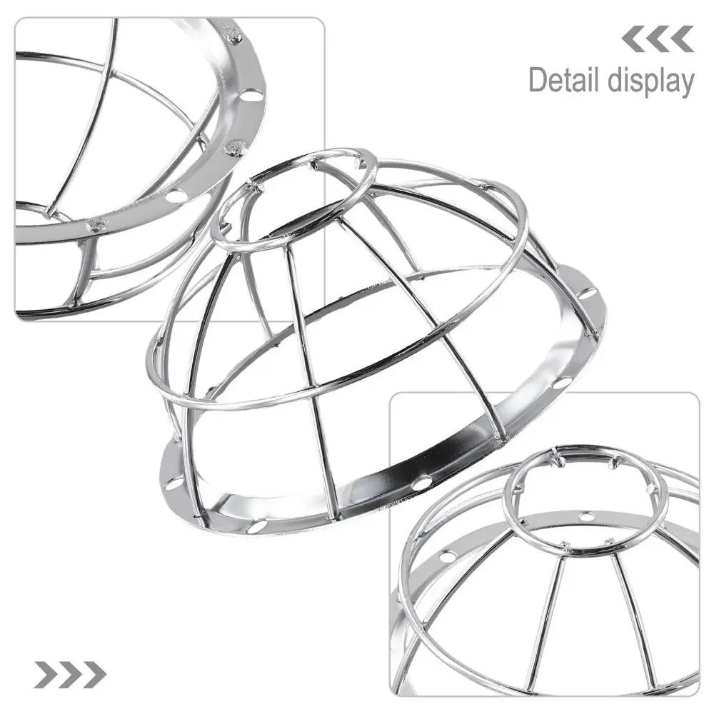 Heavy Duty Iron Smoke Detector Protective Cover Anti-collision Silver Sprinkler Cage Explosion Proof Fire Covers Lamp