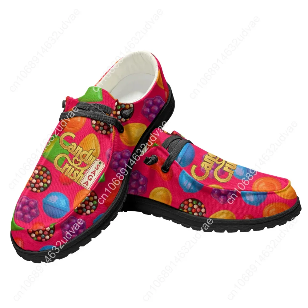Candy Crush Saga Casual Shoes Flat Shoe Men Woman Breathable Casual Indoor Outdoor Lightweight Footwear Couple Custom Made Shoe - view 2