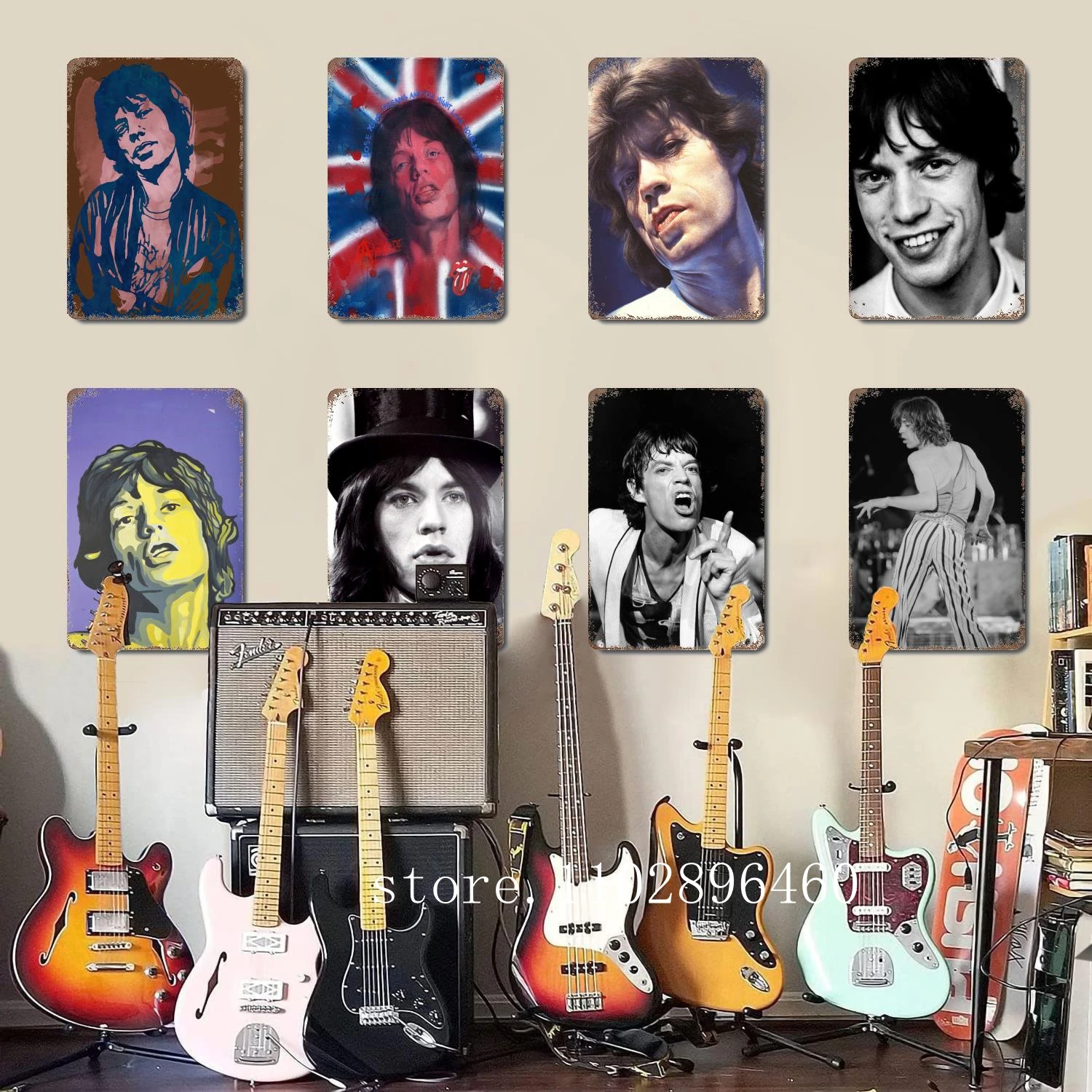 

mick jagger Metal Plaques & Signs wall decor Vintage Tin Signs Captain Metal Poster Decor for Bar Pub Club Wall Decoration