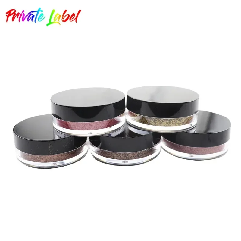 Private Label 5 Farben Text marker loses Pulver aufhellen lang anhaltende glänzende Glitzer Diamant pulver Öl Kontrolle Gesicht lose Puder