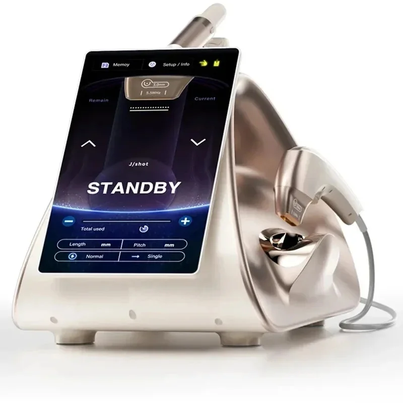 12D H-I-F-U TT MPTSTL Aesthetic Medicine Device with 10 Cartridges And 3 Handles for Skin Tightening And Facial Rejuvenation