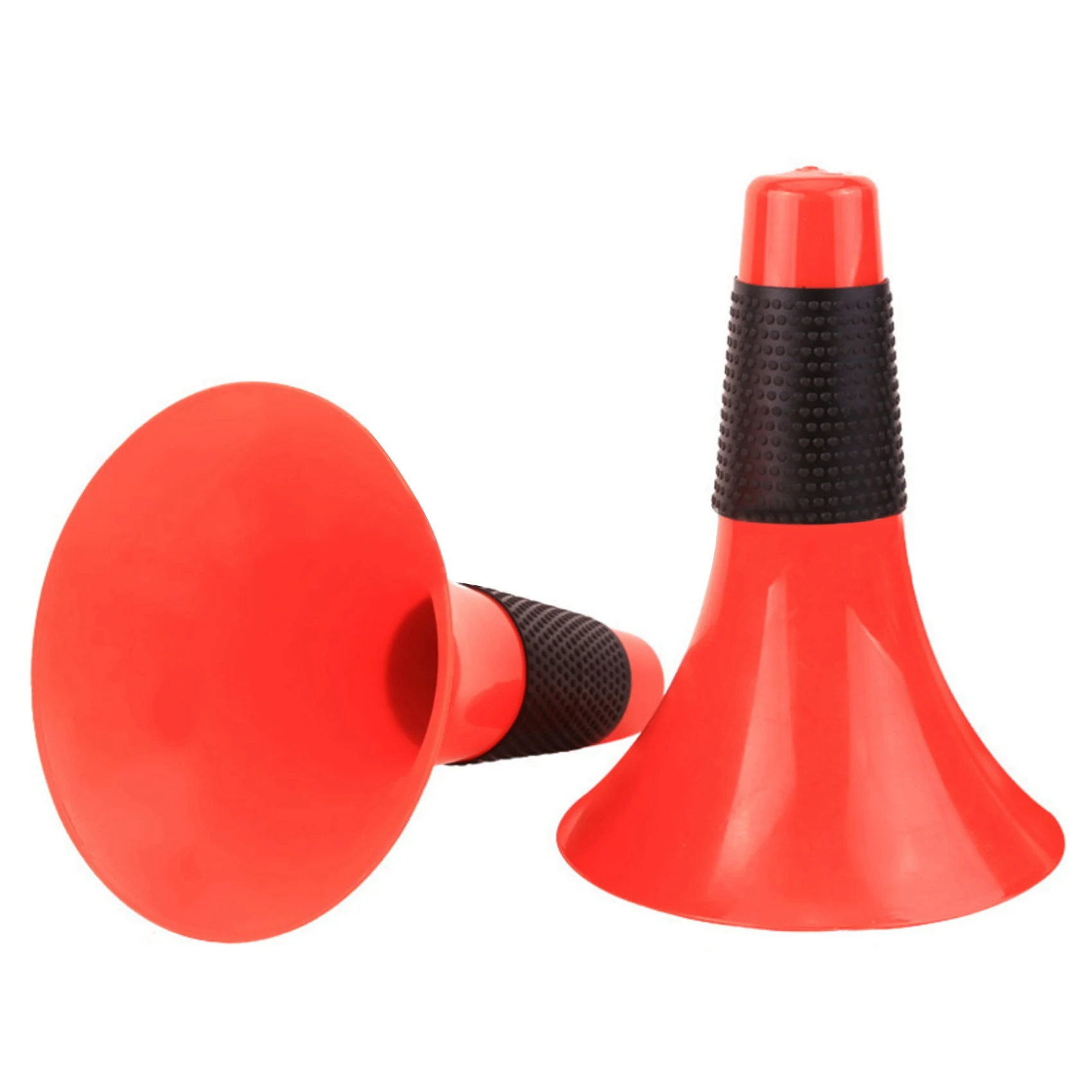 

2X Football Training Cone Soccer Barrier Basketball Training Logo Barrel Outdoor Football Basketball Cones Black And Red-B60B