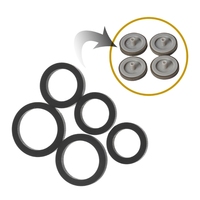 20PCS Mixed Idle Wheel Belt Loop Idler Pulley Rubber Ring For Cassette Deck Tape Recorder Audio-Stereo Player H8WD