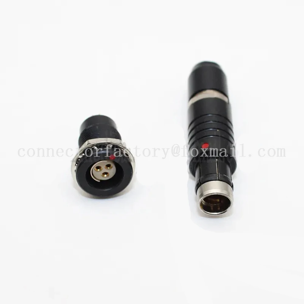 Black Fischer 102F M9 0F 2 3 4 5 7 9Pin Push-pull Self-locking Floating Male Plug Lnternal Nuts Fixation Female Socket Connector