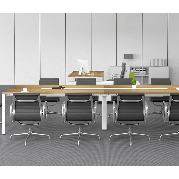 Modern Work Station With Standard Aluminum Alloy Office Meeting Table For Office Space