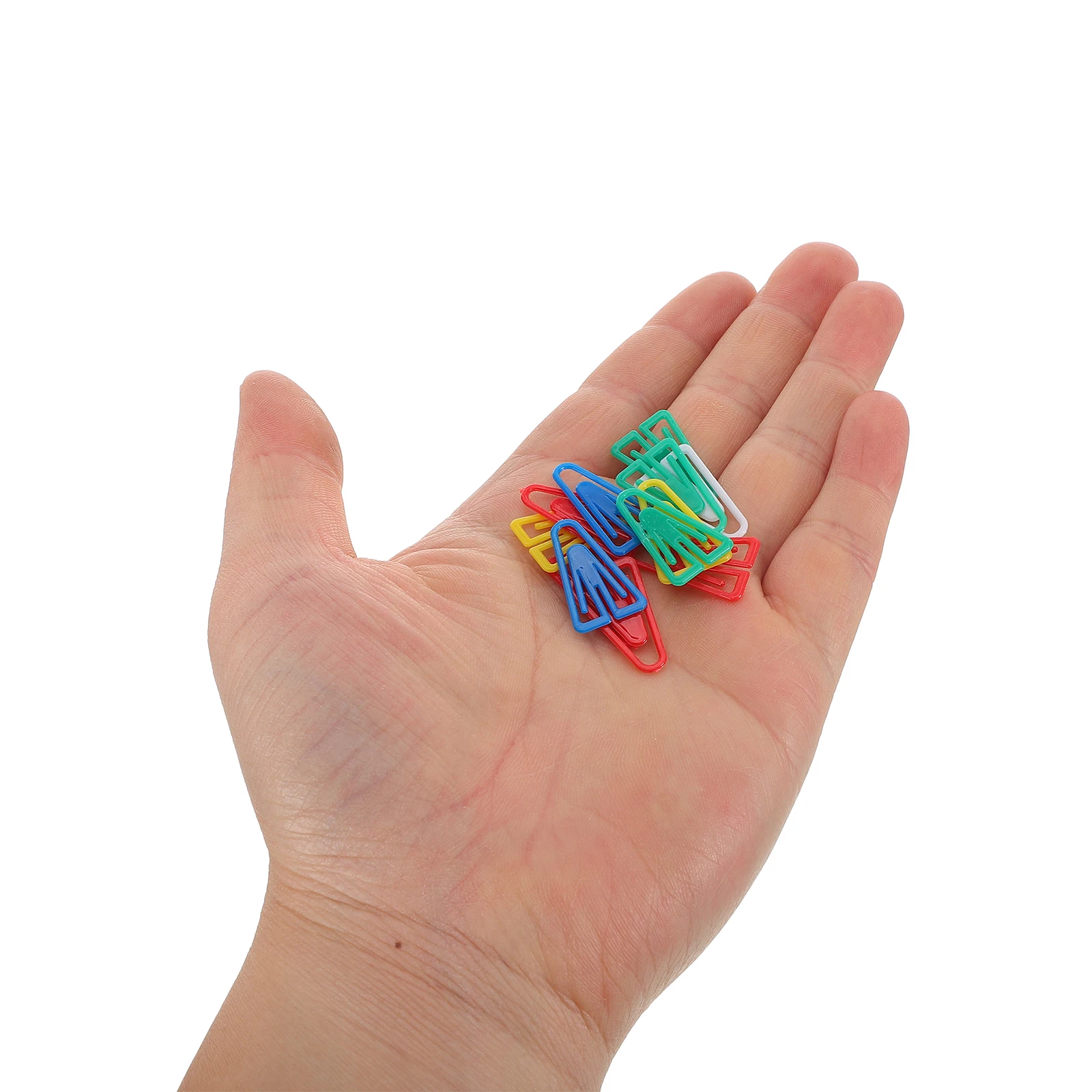 

100 Pcs Triangular Paper Clips Colored Small Multi Use File Document Office Supplies Cute Irregular Shaped Accessories
