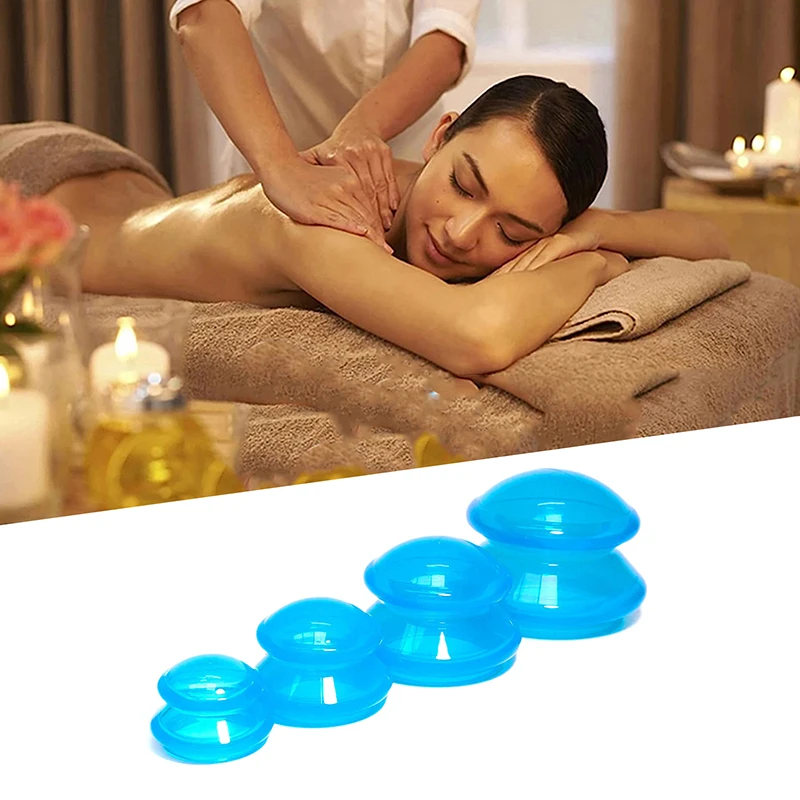 Multiple Sizes Anti-cellulite Silicone Suction Cup Ventosas Massage Body Cups Vacuum Cupping Set Face Sucker Slimming Jars