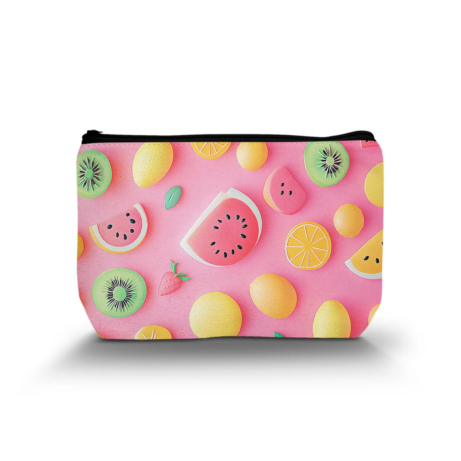 1Pc Variety Fruit Makeup Bag For Women Cute Aesthetic Reusable Park Bags Gifts For Mom Daughter Sister Wife A 8.66X5.51Inch