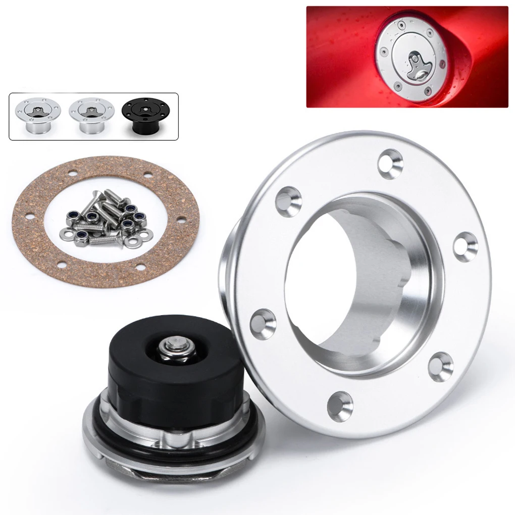 

New Aluminum Billet Fuel Cell / Fuel Surge Tank Cap Flush Mount 6 bolt Surface Oxidation Mirror Polished Opening ID 35.5mm