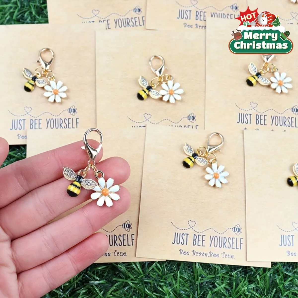 Juego de regalo Just Bee Yourself de 10 Uds., tarjetas de estímulo positivo con bonito tema de abeja, regalos de amistad que desafíen