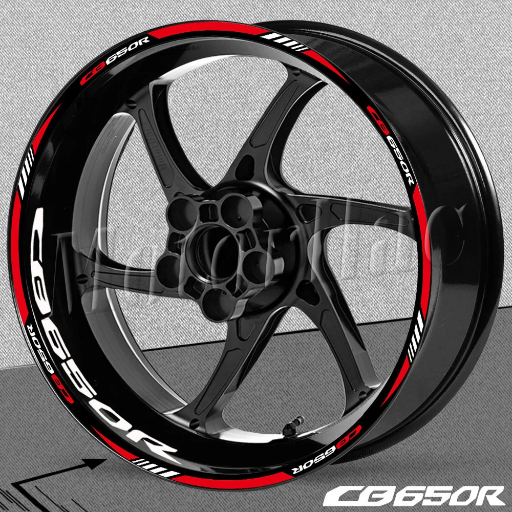 Reflective Motorcycle Wheel Sticker Rim Hub Stripe Decal Tape Accessories Waterproof For CB650R CB650 R CB 650R