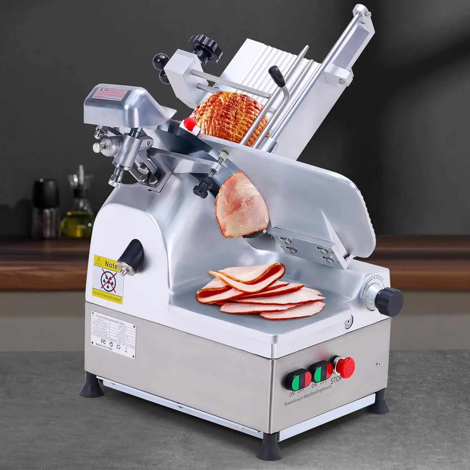 Automatic Meat Slicer, 550W Meat Slicer Commercial With 12