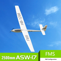 FMS 2500mASW-17 Glider Large Model Aircraft Foam Electric Remote Control Model Flying Aircraft Model Holiday Gift