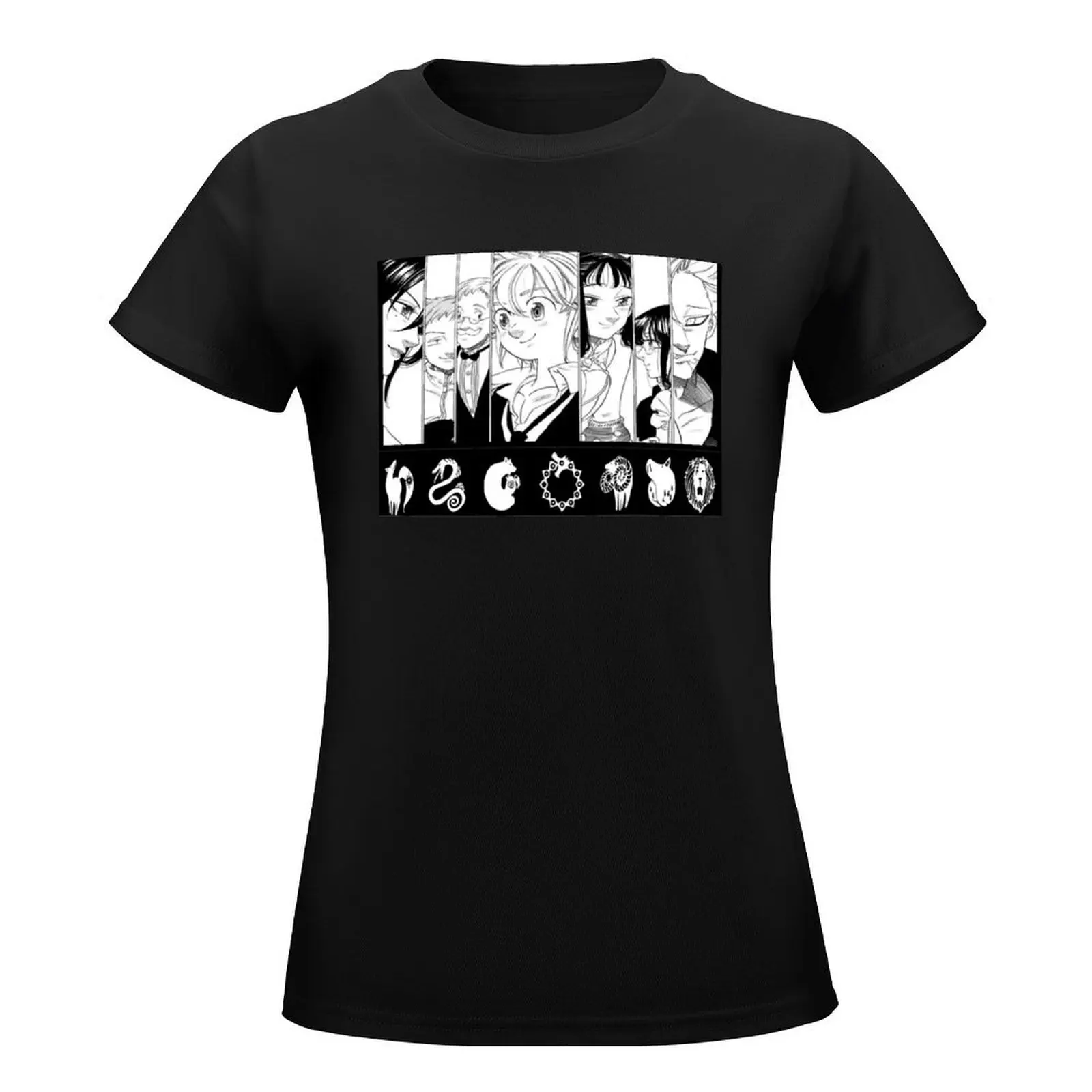 the deadly seven sins T-Shirt shirts graphic tees Blouse graphics cute tops womans clothing