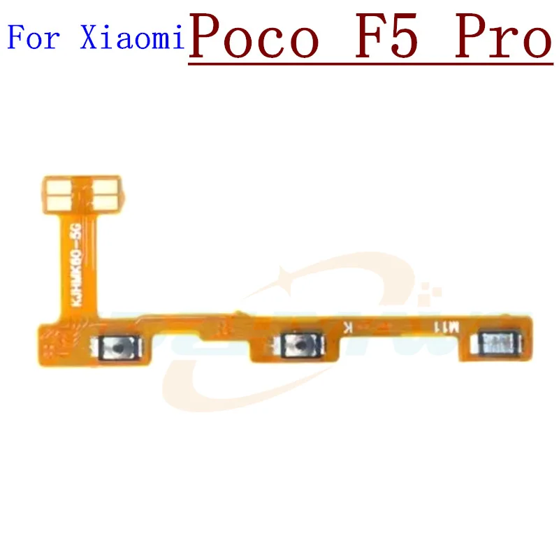 For Xiaomi Poco F5 Pro F4 F3 GT F2 Pro F1 M2 M3 M4 Pro M5s Side Button Key Switch Volume Power On Off Flex Cable image 4