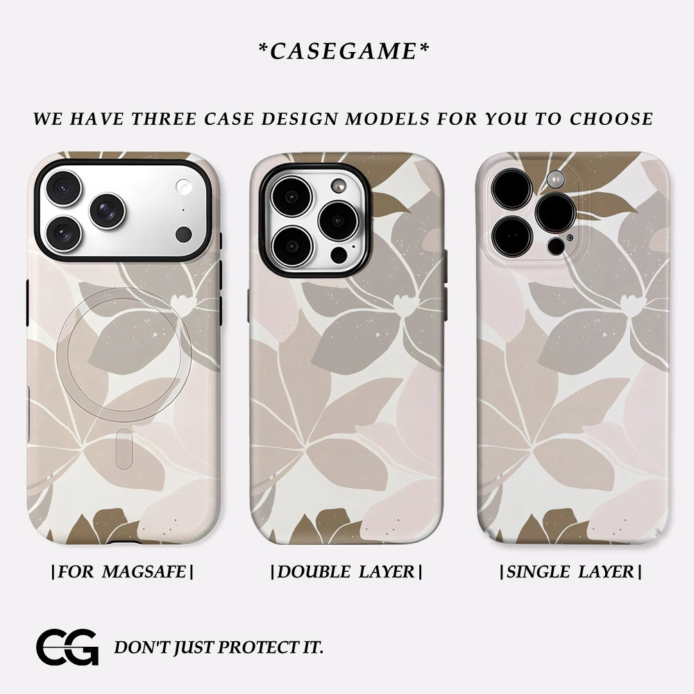 Neutral Leaf Silhou…