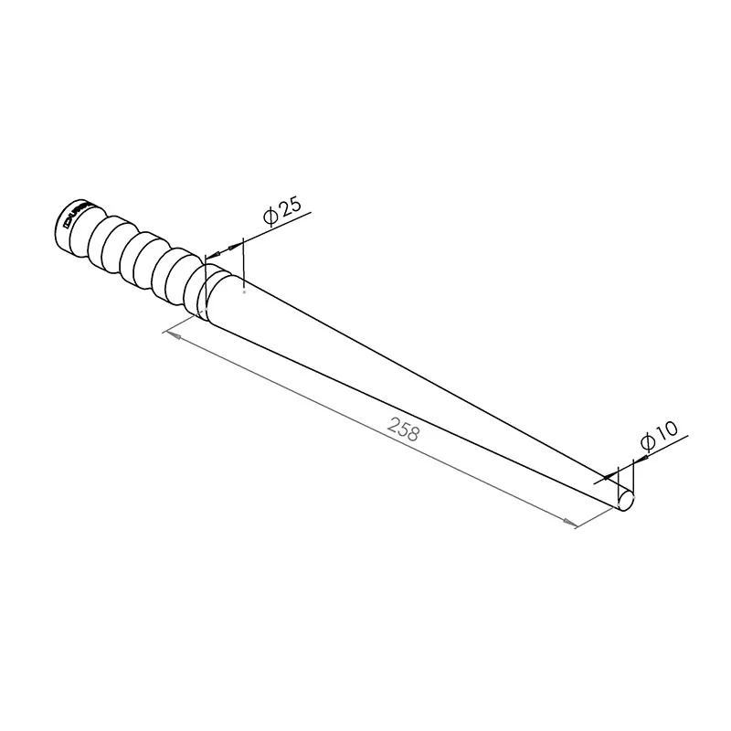 Durston Tools High Hardened Steel Ring Mandrel 365mm/14.25″ 10-25mm Jewelry Ring Forming Plain Mandrels with Finger Grip Handle