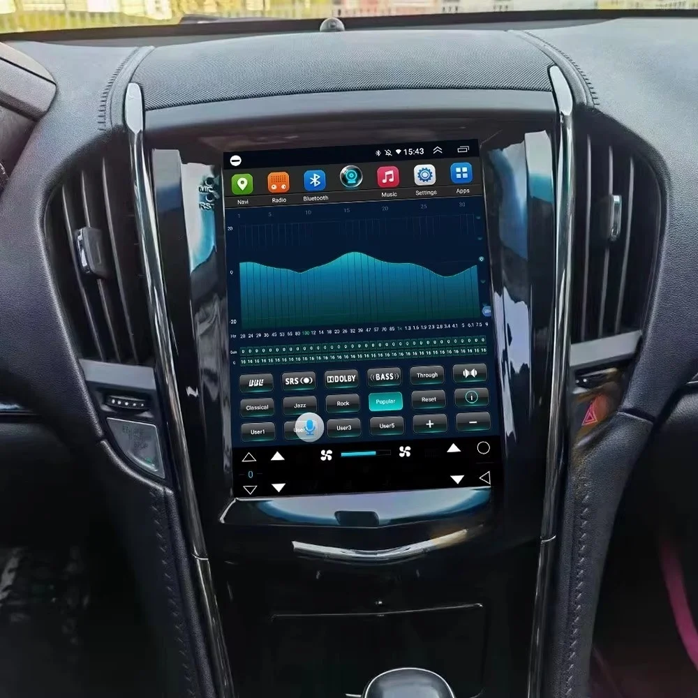 Dla Cadillac Escalade ATS XTS SRX CTS ATSL 15+ Android13 Ekran w stylu radia Samochodowa nawigacja GPS Jednostka główna Odtwarzacz multimedialny