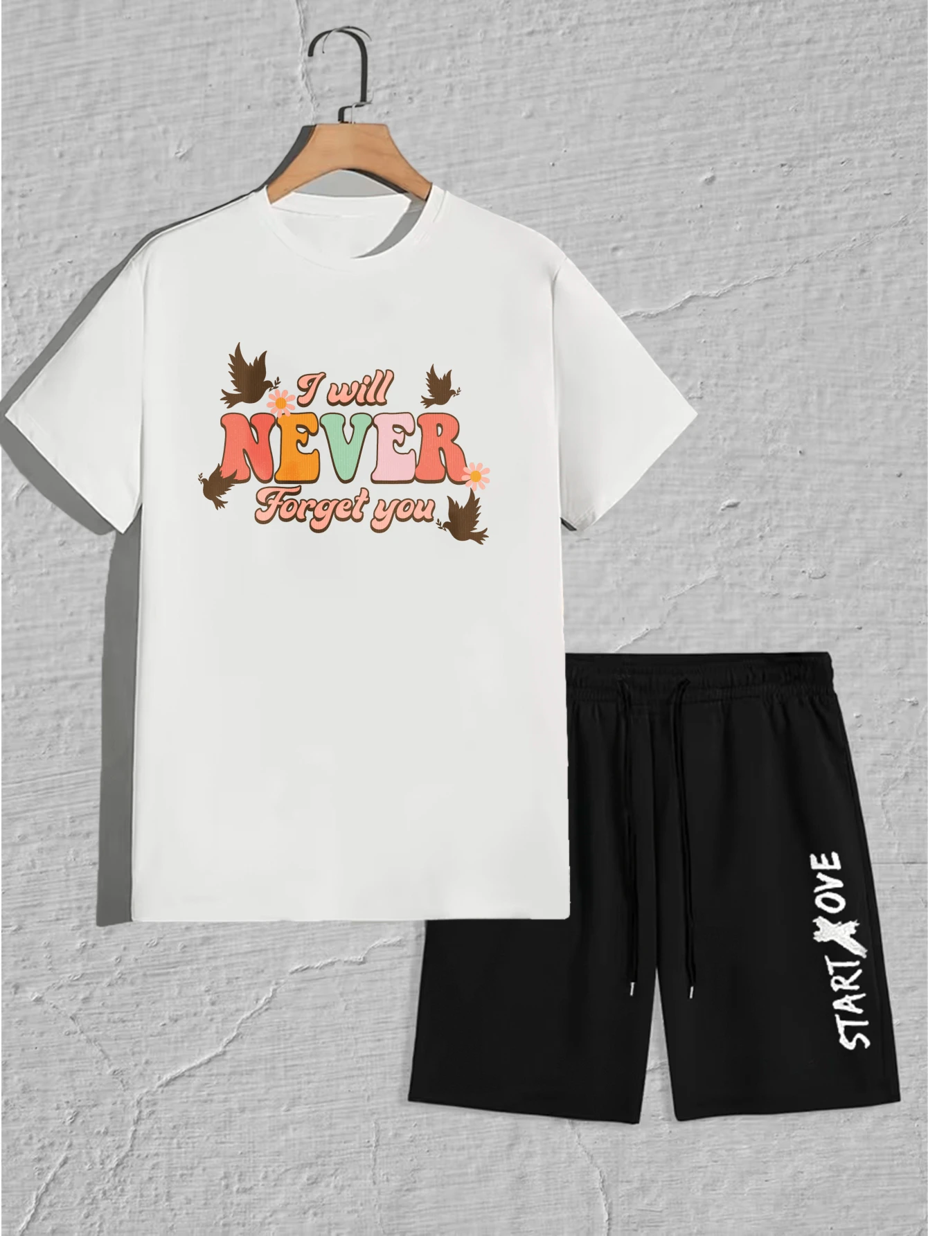 men's set 2025 summer men's clothing Suit for man men's chandals Graphic Breathable football Printed men's set clothing set