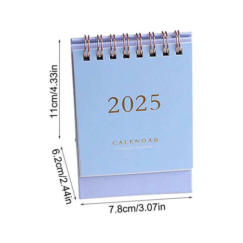 2024-2025 Mini Simple Small Desk Calendar Pocket Portable Calendar Plan Calendar Desktop Decoration
