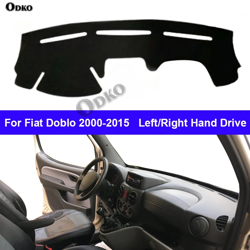 Car Auto Dashboard Cover DashMat Carpet Cape For Fiat Doblo 2000 - 2015 Protector Rug Cushion Anti-UV Block Sun Ray 2014 2013