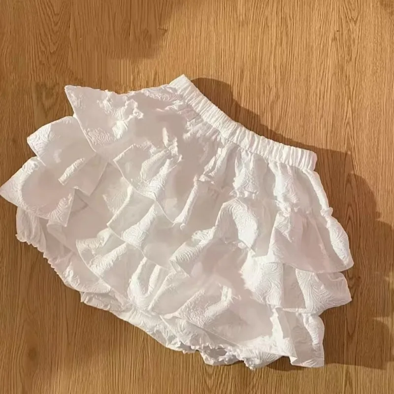 Skirts Women Kawaii Japan Style Summer Ball Gown Faldas Mujer Lovely Preppy Schoolgirls Fashion Solid All-match Y2k Streetwear