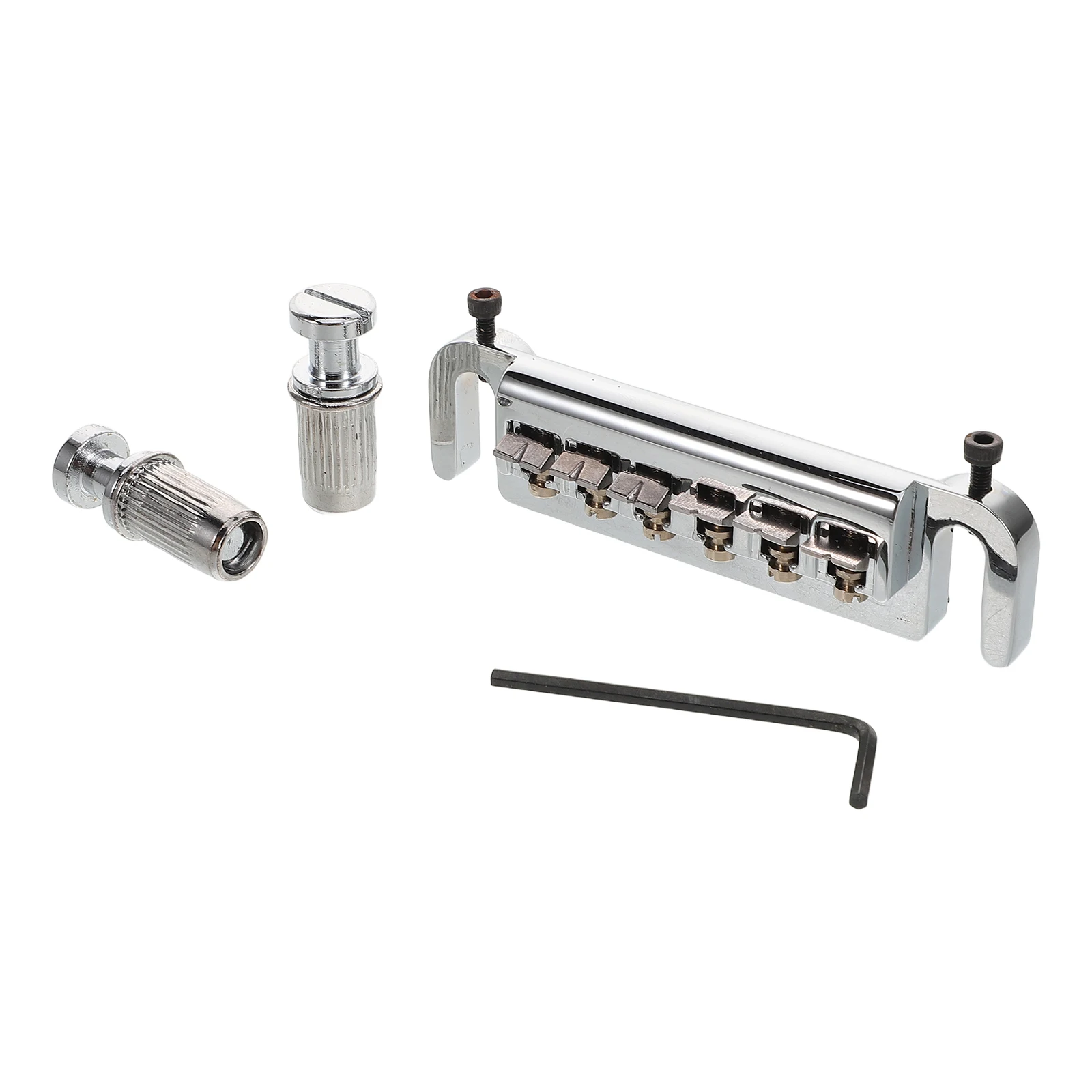 

Electric Guitar Bridge Tremolo Saddle Hardware Accessories Replacement Silver Black