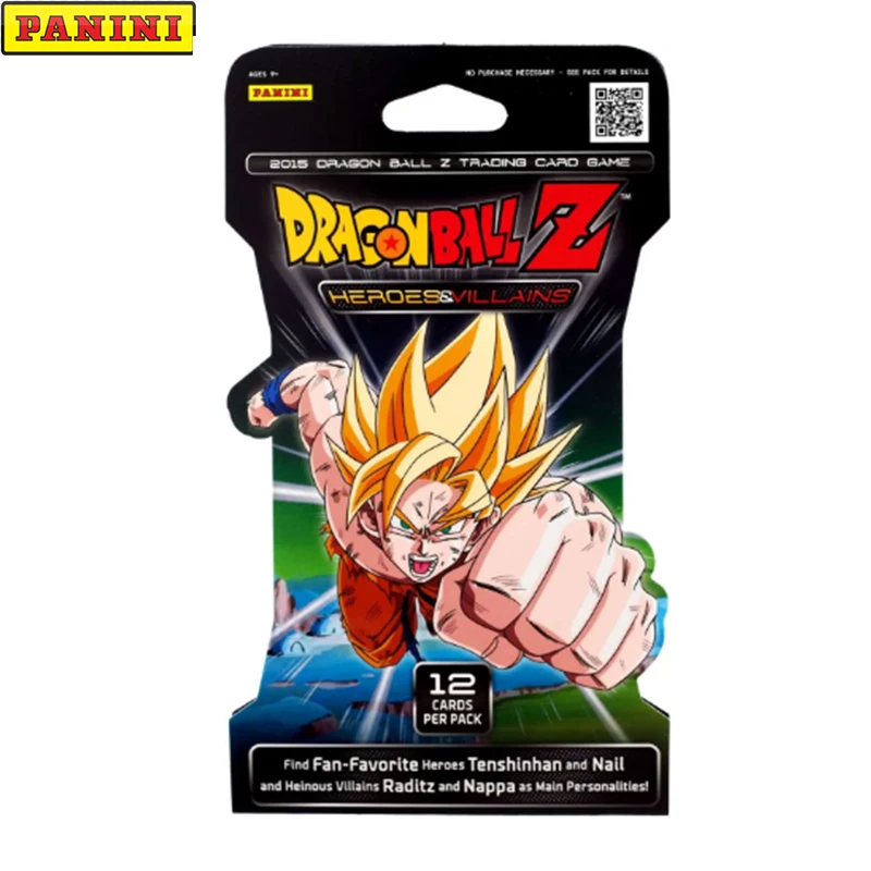 

Коллекционная карточная игра Panini Dragon Ball Z TCG Heroes Villains BLISTER Booster Pack, 12 карточек, ограниченное количество