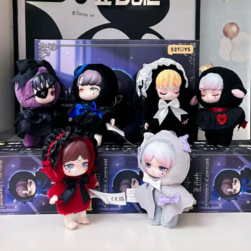 

Genuine 52toys Lilith Trendy Blind Box Doll Toy Taboo Contract Backpack Pendant Dark Gothic Style Dolls packaging accessories