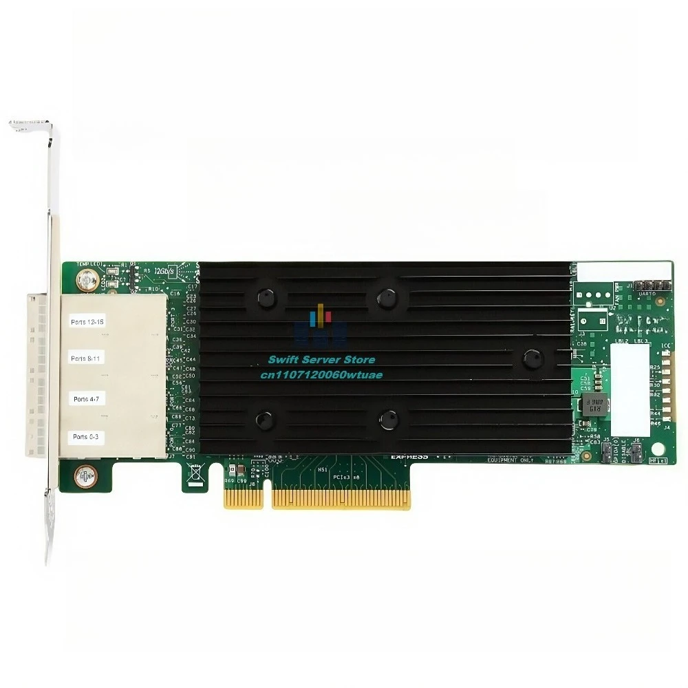 LSI Logic 9305-16e 12Gbps External 16-Port SAS/SATA HBA – PCIe , IT Mode, Low Profile