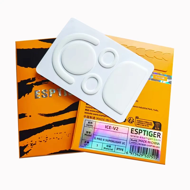 1Pack EspTiger ICE V2 Gaming Mouse Feet Mouse Skates for Logitech G PRO X Superlight 2C Wireless Mouse, 0.7mm