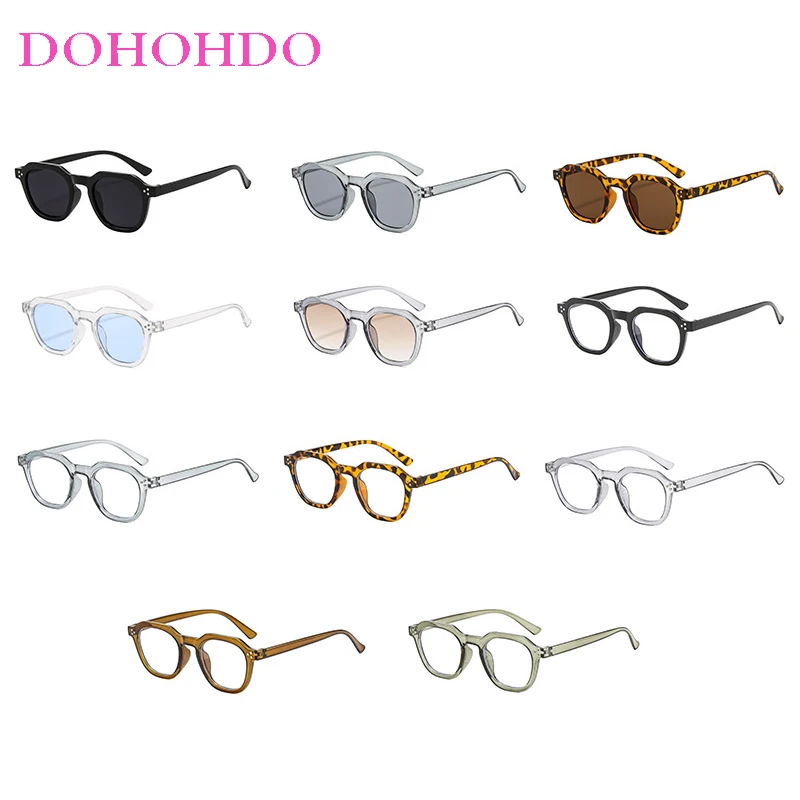 Classic Vintage Small Square Rivets Sunglasses Women Men Brand Designer Sunglasses UV400 Driving Summer Traveling Eyewear Unisex