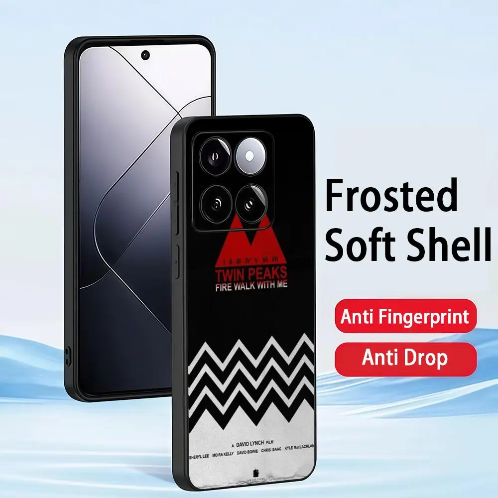 

Phone Case For Xiaomi Redmi Note 15 14T 13Lite 12S 5g 4g Pro Plus Soft Case Black Full Protect Twin Peaks Fire Walk with Me
